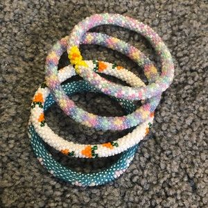 Lily and Laura Easter Spring bracelet set